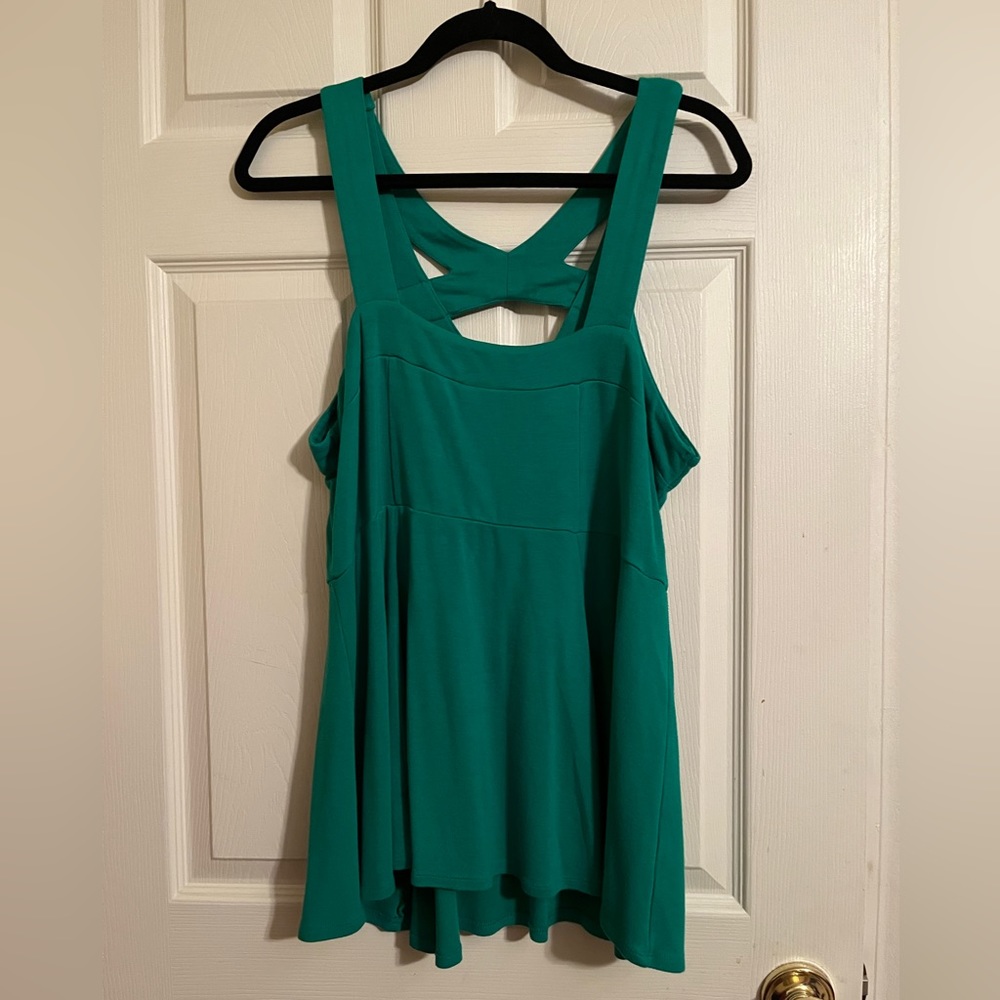 Torrid Green Top Size 2